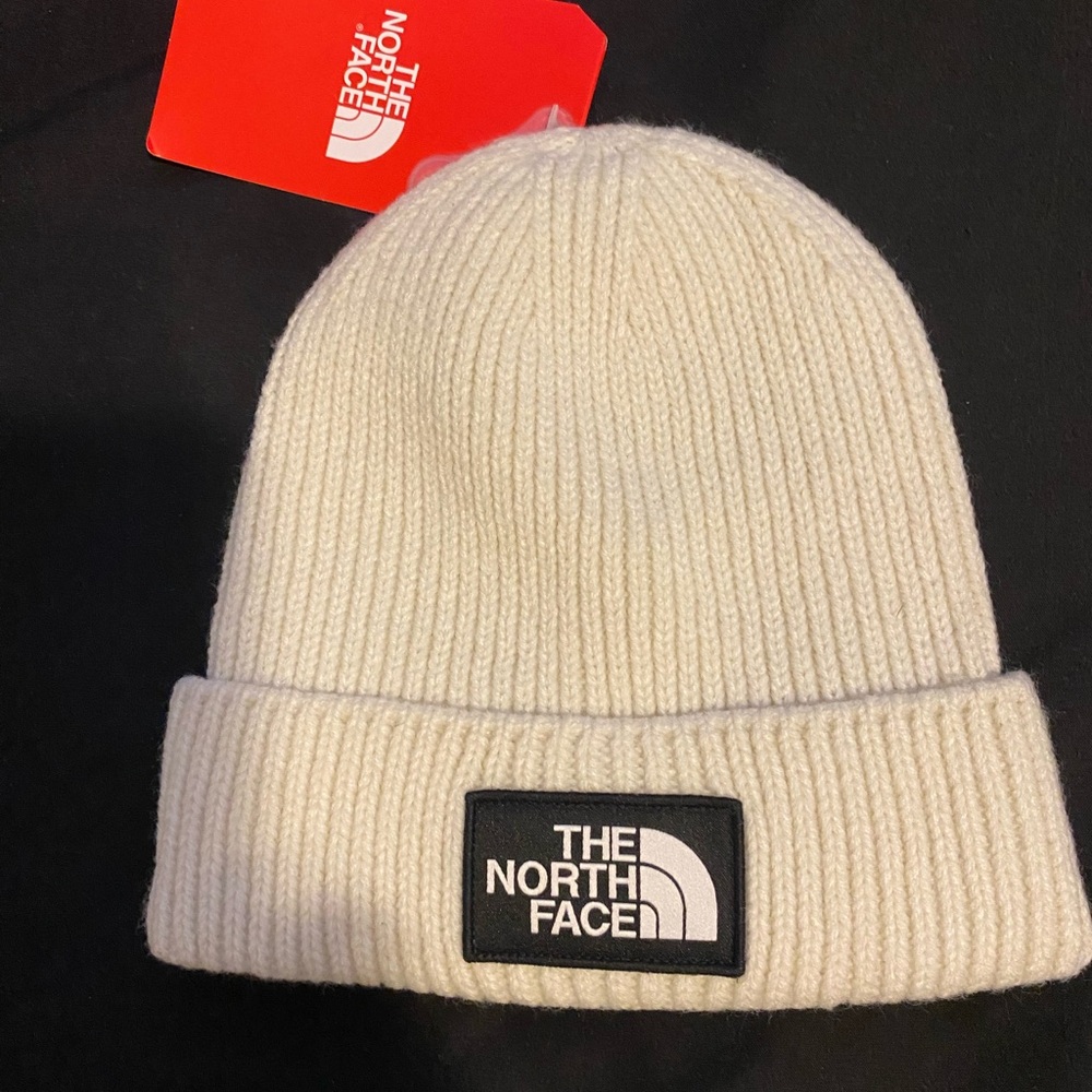 The North Face Off-White Knit Beanie